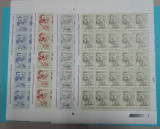 TIMBRE ROMANIA LP1440/1997 Centenar expediția Belgica SET 4 coli a 25 timbre MNH, Nestampilat