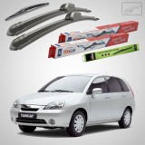 Cumpara ieftin Ștergătoare Suzuki Liana Combi ER 2001-2007 | Braț Metalic | Set Față și Spate Flat &ndash; TeamCar&reg;