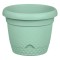 Ghiveci pentru flori din plastic verde menta cu farfurie incorporata si sistem de drenare Shopiens&reg;, 29x24 cm, 8.8 L