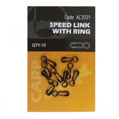 Agrafa Rapida Orange cu Inel Speed Link 10buc/plic foto