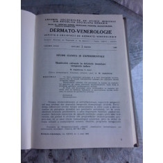 DERMATO-VENEROLOGIE REVISTA, VOLUMUL XXVII/1982