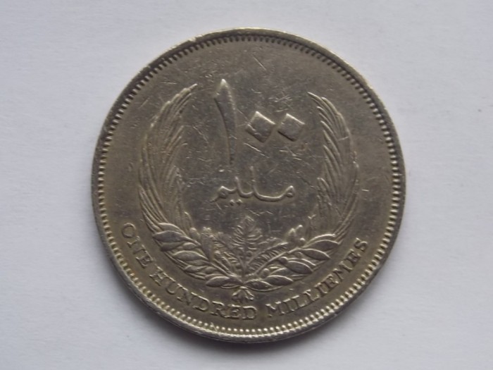 100 MILLIEMES 1965 LIBIA