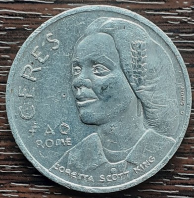 (M2286) JETON ITALIA - CERES - FAO ROMA, CORETTA SCOTT KING foto