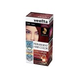 Vopsea de par permanenta Venita Plex, 125 ml, Nr. 5.66 Rosu Cireasa, acoperire 100% fire albe, protectie &amp; regenerare