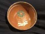 Arta si Traditie - Farfurie / Blid / Strachina / Castron de Hunedoara ceramica veche mijlocul sec XX !