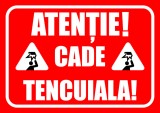Indicator de securitate atentie cade tencuiala