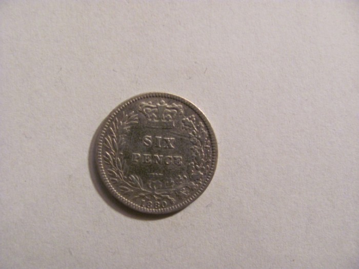 CY - 6 pence 1880 Marea Britanie / argint