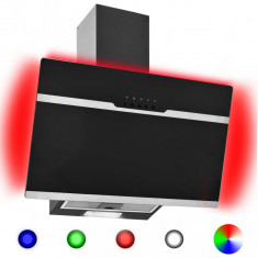 Hota RGB cu LED, 60 cm, otel inoxidabil si sticla securizata foto