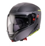 Cumpara ieftin Casca modulabila (flip-up) Caberg model Horus X Ray L6 negru/gri/galben fluor mat Pinlock ready - lentila Pinlock inclusa, M (57/58cm)