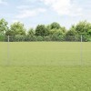 VidaXL Gard din s&acirc;rmă sudată cu 44 U Posts Argintiu 1x50 m Oțel