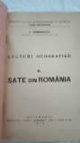 I. SIMIONESCU-SATE DIN ROM&Acirc;NIA. LECTURI GEOGRAFICE-1926 AA
