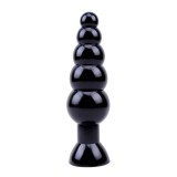 Bile Anale Large Chisa Novelties cu Ventuza, 19cm, PVC, Unisex, 5 Sfere, Dilatare &amp; Relaxare Sfincter