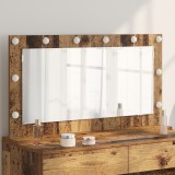 vidaXL Oglindă de toaletă Lemn vechi Lemn și sticlă 100 x 55 x 18 cm