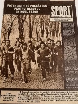 Revista SPORT nr.1/1986 foto