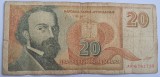 Iugoslavia, 20 Dinara 1994, Đura Jak&scaron;ić