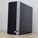 Unitate PC Refurbished, HP ELITEDESK 800 G3 TOWER, Procesor I7 6700, Memorie RAM 8 GB, SSD 256 GB NVME, Windows 10 Pro, DVD/RW
