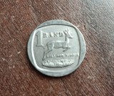 C50 - Moneda foarte veche - 1 rand - Africa de Sud - 1992