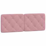 Cumpara ieftin Perna tablie de pat, roz, 140 cm, catifea