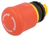 Comutator de siguranță 22mm roșu 2 poziții EATON ELECTRIC fără IP66