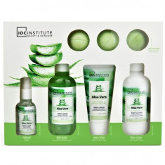 Set 5 produse cosmetice cu aloe vera IDC Institute 98242, 570 ml