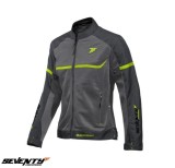 Cumpara ieftin Geaca (jacheta) femei pentru scuter - motocicleta Racing vara Seventy model SD-JR30.2 Mojave culoare: gri/galben fluor Gri/galben fluor XS