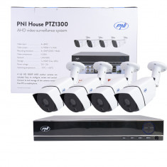 Aproape nou: Kit supraveghere video AHD PNI House PTZ1300 Full HD - NVR si 4 camere foto