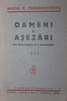 OAMENI SI ASEZARI - DIN TARA MOTILOR SI A BASARABILOR - 1938 foto