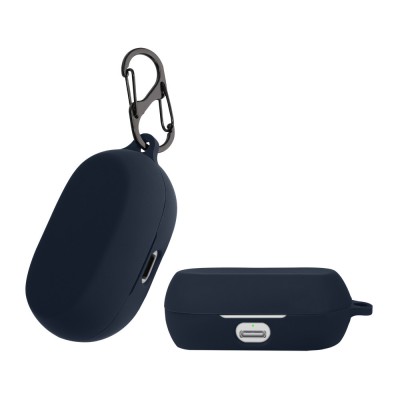 Husa Casti Kwmobile pentru Jabra Elite 7 Pro/Elite 7 Active, Albastru inchis, Silicon, KWM000015VG004C foto