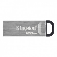 Usb flash drive kingston datatraveler kyson 128gb usb 3.2 metalic foto