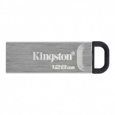 Usb flash drive kingston datatraveler kyson 128gb usb 3.2 metalic