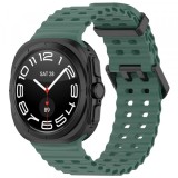 Curea Techsuit W062 pentru Samsung Galaxy Watch Ultra, Verde