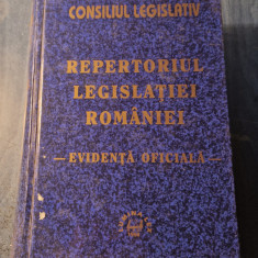 Repertoriul legislatiei Romaniei Evidenta oficiala Consiliul legislativ