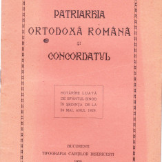 AS - PATRIARHIA ORTODOXA ROMANA SI CONCORDATUL