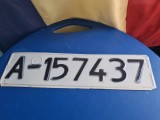 Placuta numar inmatriculare vehicul armata