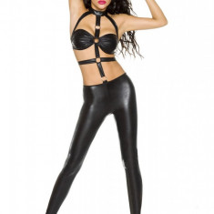 Latex Look Overall Saresia