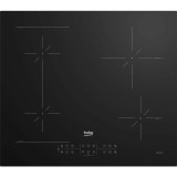 Plita incorporabila Beko HII64200SFMT, Electric, 4 arzatoare, 7.2 kw, Anti-Overflow System, Touch Control, Negru
