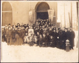 HST P2/703 Poză &icirc;nmorm&acirc;ntare imigrant rom&acirc;n SUA preot Aurel Reu anii 1920
