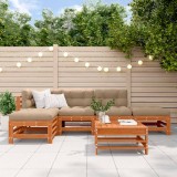 vidaXL Set de lounge pentru grădină 6 pcs Maro ceruit 3418086