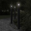 Gossi lampa exterioara de podea, negru, 110 cm, otel inoxidabil
