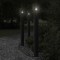 Gossi lampa exterioara de podea, negru, 110 cm, otel inoxidabil
