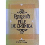 PANCIU FILE DE CRONICA-ION PUSCA, ANTON PARAGINA, VASILE POPA, GHEORGHE CONSTANTINESCU-232679