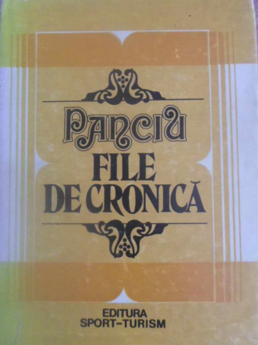 PANCIU FILE DE CRONICA-ION PUSCA, ANTON PARAGINA, VASILE POPA, GHEORGHE CONSTANTINESCU