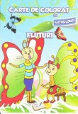 Carte de colorat cu abtibilduri - Fluturi - Ars Libri