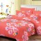 Lenjerie de pat matrimonial cu husa elastic pat si fata perna dreptunghiulara, Fox, bumbac mercerizat, multicolor