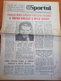 Sportul 9 februarie 1985-articol fc baia mare la fotbal,ceausescu reales FSUS