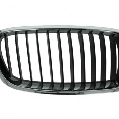 Grila radiator BMW Seria 3 (F30/F31/ F34/ F35), 01.2012-12.2019, Cromat/Neagru, partea Dreapta, 51137255412