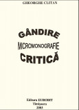 Gandire critica/ Gheorghe Clitan