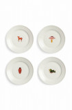 &amp;k amsterdam un set de farfurii Autumn Small Set 4-pack