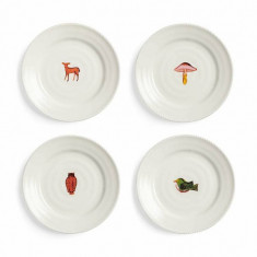 &k amsterdam un set de farfurii Autumn Small Set 4-pack