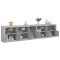 vidaXL Dulap cu lumini LED, gri beton, 283x37x67 cm 3209026